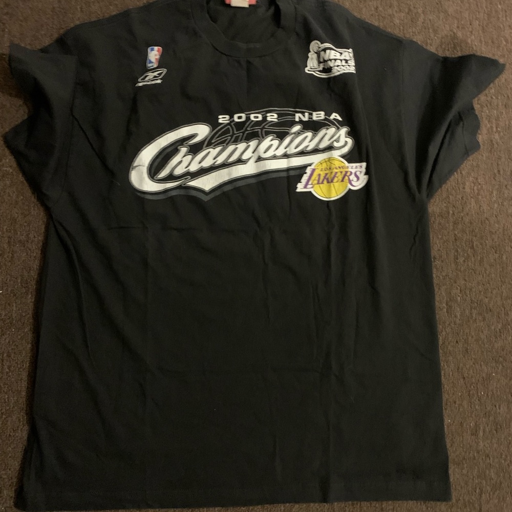 Vintage Los Angeles Lakers 2001 NBA Finals Championship Shirt Mens Large Adidas